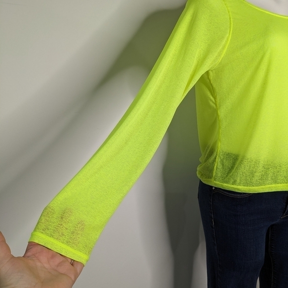 ✨3/$15 IVL neon yellow lightweight long sleeve top 8 - Picture 3 of 9